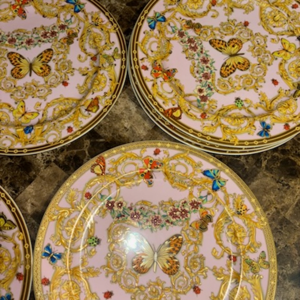 Versace Butterfly Garden Charger Plates